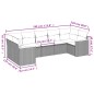 vidaXL Juego de sofás jardín con cojines beige mezcla 7 pzas ratán PE vidaXL Juego de sofás jardín con cojines beige mezcla 7 pzas ratán PE