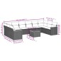 vidaXL Set de sofás de jardín 11pzas con cojines ratán sintético beige vidaXL Set de sofás de jardín 11pzas con cojines ratán sintético beige