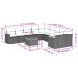 vidaXL Set de sofás de jardín 11pzas con cojines ratán sintético beige vidaXL Set de sofás de jardín 11pzas con cojines ratán sintético beige