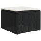 vidaXL Set de sofás de jardín 8 piezas y cojines ratán sintético negro vidaXL Set de sofás de jardín 8 piezas y cojines ratán sintético negro