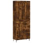 vidaXL Aparador alto madera contrachapada roble ahumado 69,5x34x180 cm vidaXL Aparador alto madera contrachapada roble ahumado 69,5x34x180 cm