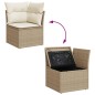 vidaXL Juego de sofás jardín con cojines 6 pzas ratán sintético beige vidaXL Juego de sofás jardín con cojines 6 pzas ratán sintético beige
