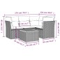 vidaXL Set de muebles de jardín 5 pzas y cojines ratán sintético negro vidaXL Set de muebles de jardín 5 pzas y cojines ratán sintético negro