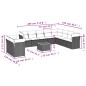 vidaXL Set de sofás de jardín 11 pzas y cojines ratán sintético negro vidaXL Set de sofás de jardín 11 pzas y cojines ratán sintético negro