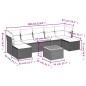 vidaXL Set de sofás de jardín 8 piezas y cojines ratán sintético negro vidaXL Set de sofás de jardín 8 piezas y cojines ratán sintético negro