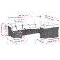 vidaXL Set de sofás de jardín 10 pzas cojines ratán sintético negro vidaXL Set de sofás de jardín 10 pzas cojines ratán sintético negro
