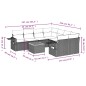 vidaXL Set de muebles de jardín 9 pzas y cojines ratán sintético gris vidaXL Set de muebles de jardín 9 pzas y cojines ratán sintético gris