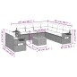 vidaXL Set de sofás de jardín 10 pzas cojines ratán sintético negro vidaXL Set de sofás de jardín 10 pzas cojines ratán sintético negro