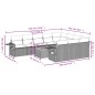 vidaXL Set de sofás de jardín 11pzas con cojines ratán sintético beige vidaXL Set de sofás de jardín 11pzas con cojines ratán sintético beige