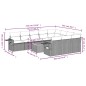 vidaXL Set de sofás de jardín 11 pzas y cojines ratán sintético negro vidaXL Set de sofás de jardín 11 pzas y cojines ratán sintético negro