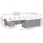vidaXL Set de sofás de jardín 11 pzas y cojines ratán sintético negro vidaXL Set de sofás de jardín 11 pzas y cojines ratán sintético negro