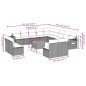 vidaXL Set sofás de jardín 14 pzas con cojines ratán sintético negro vidaXL Set sofás de jardín 14 pzas con cojines ratán sintético negro