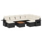 vidaXL Set de sofás de jardín 10 pzas cojines ratán sintético negro vidaXL Set de sofás de jardín 10 pzas cojines ratán sintético negro