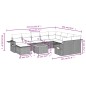 vidaXL Set de sofás de jardín 11 pzas y cojines ratán sintético negro vidaXL Set de sofás de jardín 11 pzas y cojines ratán sintético negro