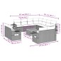 vidaXL Set de sofás de jardín 12 pzas y cojines ratán sintético marrón vidaXL Set de sofás de jardín 12 pzas y cojines ratán sintético marrón