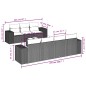 vidaXL Set de sofás de jardín 8 pzas y cojines ratán sintético gris vidaXL Set de sofás de jardín 8 pzas y cojines ratán sintético gris