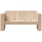 vidaXL Sofá de jardín de 2 plazas madera maciza de pino 134x60x62 cm vidaXL Sofá de jardín de 2 plazas madera maciza de pino 134x60x62 cm