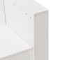 vidaXL Sofá de jardín 3 plazas madera maciza pino blanco 189x60x62 cm vidaXL Sofá de jardín 3 plazas madera maciza pino blanco 189x60x62 cm