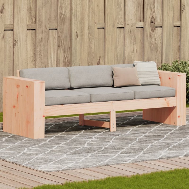 vidaXL Sofá de jardín de 3 plazas madera maciza Douglas 189x60x62 cm vidaXL Sofá de jardín de 3 plazas madera maciza Douglas 189x60x62 cm