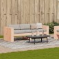 vidaXL Sofá de jardín de 3 plazas madera maciza Douglas 189x60x62 cm vidaXL Sofá de jardín de 3 plazas madera maciza Douglas 189x60x62 cm
