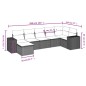 vidaXL Set sofás de jardín 7 piezas y cojines ratán sintético beige vidaXL Set sofás de jardín 7 piezas y cojines ratán sintético beige