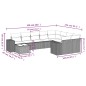 vidaXL Set de sofás de jardín 10 pzas cojines ratán sintético negro vidaXL Set de sofás de jardín 10 pzas cojines ratán sintético negro