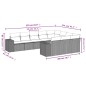 vidaXL Set de sofás de jardín 10 pzas cojines ratán sintético negro vidaXL Set de sofás de jardín 10 pzas cojines ratán sintético negro