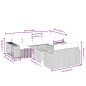 vidaXL Set de sofás de jardín 11 pzas y cojines ratán sintético gris vidaXL Set de sofás de jardín 11 pzas y cojines ratán sintético gris
