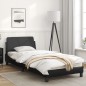 vidaXL Estructura de cama con cabecero cuero sintético negro 80x200 cm