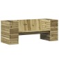 vidaXL Banco con jardineras madera de pino impregnada 167,5x60x65 cm vidaXL Banco con jardineras madera de pino impregnada 167,5x60x65 cm
