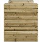vidaXL Banco con jardineras madera de pino impregnada 167,5x60x65 cm vidaXL Banco con jardineras madera de pino impregnada 167,5x60x65 cm