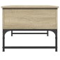 vidaXL Mesa de centro madera ingeniería metal roble Sonoma 70x50x40 cm vidaXL Mesa de centro madera ingeniería metal roble Sonoma 70x50x40 cm