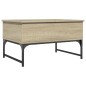 vidaXL Mesa de centro madera ingeniería metal roble Sonoma 70x50x40 cm vidaXL Mesa de centro madera ingeniería metal roble Sonoma 70x50x40 cm