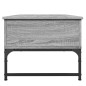 vidaXL Mesa de centro madera ingeniería metal gris Sonoma 100x50x40 cm vidaXL Mesa de centro madera ingeniería metal gris Sonoma 100x50x40 cm