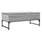 vidaXL Mesa de centro madera ingeniería metal gris Sonoma 100x50x40 cm vidaXL Mesa de centro madera ingeniería metal gris Sonoma 100x50x40 cm