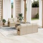 vidaXL Juego de sofás jardín con cojines 6 pzas ratán sintético beige vidaXL Juego de sofás jardín con cojines 6 pzas ratán sintético beige