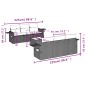 vidaXL Set de comedor de jardín 7 pzas y cojines ratán sintético negro vidaXL Set de comedor de jardín 7 pzas y cojines ratán sintético negro