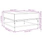 vidaXL Mesa de centro madera ingeniería y metal roble humo 80x80x45 cm vidaXL Mesa de centro madera ingeniería y metal roble humo 80x80x45 cm