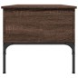 vidaXL Mesa de centro madera ingeniería metal roble marrón 100x50x45cm vidaXL Mesa de centro madera ingeniería metal roble marrón 100x50x45cm