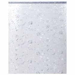 vidaXL Lámina de ventana esmerilada patrón de flores PVC 60x500 cm