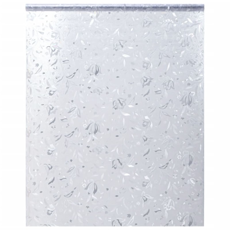 vidaXL Lámina de ventana esmerilada patrón de flores PVC 60x500 cm vidaXL Lámina de ventana esmerilada patrón de flores PVC 60x500 cm