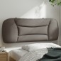 vidaXL Cabecero de cama acolchado tela gris taupé 100 cm