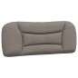 vidaXL Cabecero de cama acolchado tela gris taupé 100 cm