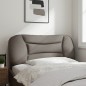 vidaXL Cabecero de cama acolchado tela gris taupé 100 cm