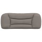 vidaXL Cabecero de cama acolchado tela gris taupé 100 cm