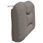 vidaXL Cabecero de cama acolchado tela gris taupé 100 cm