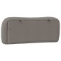 vidaXL Cabecero de cama acolchado tela gris taupé 100 cm