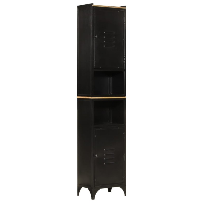 vidaXL Mueble de baño hierro y madera maciza de mango 40x27x180 cm vidaXL Mueble de baño hierro y madera maciza de mango 40x27x180 cm