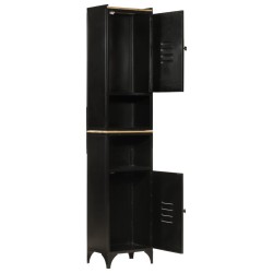 vidaXL Mueble de baño hierro y madera maciza de mango 40x27x180 cm