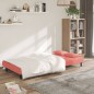 vidaXL Sofá cama de 2 plazas con dos almohadas terciopelo rosa vidaXL Sofá cama de 2 plazas con dos almohadas terciopelo rosa